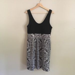 Express • Black and White Tank Dress, size 12